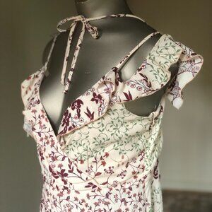 Xhileration | Dusty Pink Cape Sleave Maxi Dress